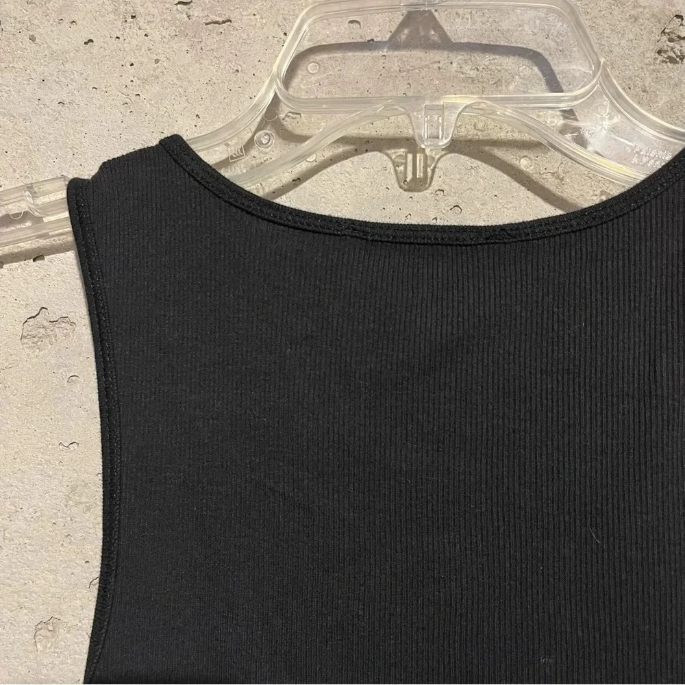 Express Black sequin Tank Top Sexy Women’s Size Small S Stretch - Picture 6 of 8